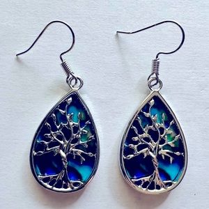 1 Pair Tree Of Life Fashion Water Drop Earrings
